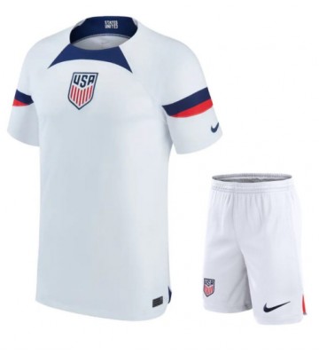 Maillot de foot États-Unis Domicile enfant Monde 2022 Manches Courte (+ pantalon court)